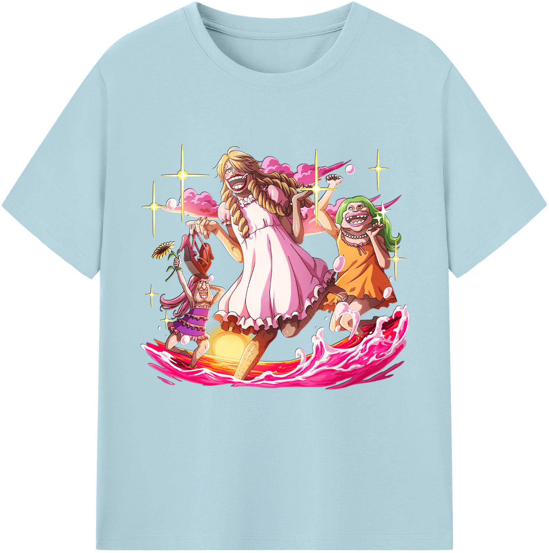 ワンピース サンジ ONE PIECE Sanji 綿100％半袖Tシャツ（フロントプリント）